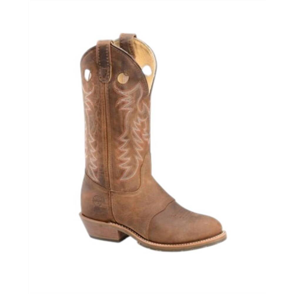 NEW DOUBLE-H BOOTS women's domestic i.c.e. buckaroo work boots in brown
